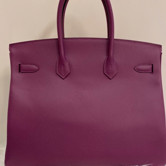 Purple Hermes birkin bag 35cm NO TRADE/ NO BUNDLE - Picture 6 of 7